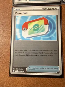 Pokemon Poke Pad 198/217 Reverse Holo Plus 2 Regular Lot Of 3 - Image 3