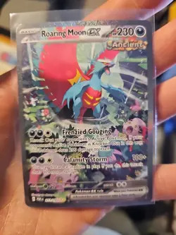 Pokemon TCG Roaring Moon EX 251/182 SAR Paradox Rift 2023 - Image 3