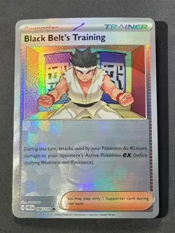 Black Belt's Training 096/131 Poke Ball Pattern Prismatic Evolutions Pokemon TCG - Image 1