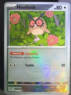 Hoothoot 077/131 Poke Ball Pattern Prismatic Evolutions Pokemon TCG - Image 1