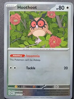 Hoothoot 077/131 Poke Ball Pattern Prismatic Evolutions Pokemon TCG - Image 2