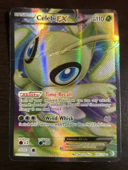 Pokemon Celebi EX Full Art 141/149 Boundaries Crossed (Poor Condition) - Image 2