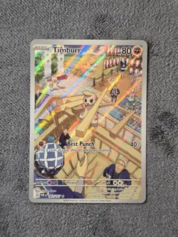 Timburr 183/167 Illustration Rare SV: Twilight Masquerade Pokemon TCG NMT - Image 1