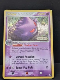 Gengar 5/92 Legend Maker Reverse Holo Ultra Rare Pokemon TCG Nintendo stamped MP - Image 3