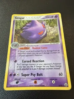 Pokemon Gengar 5/92 EX Legend Maker Holo Rare 100 HP Super Psy Bolt 2006 - Image 3