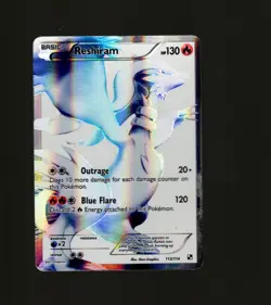 POKEMON TCG Reshiram (113 Full Art) 113/114 Black & White Set Holo HP - Image 1