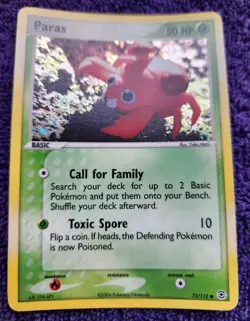 Paras 72/112 FireRed & LeafGreen Reverse Holo Pokemon *NICE* - Image 1