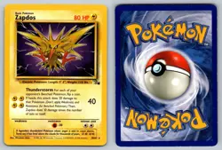 Zapdos - Fossil - Rare - 30/62 - Pokemon - LP - Image 1