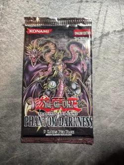YUGIOH PHANTOM DARKNESS 1st Edition Sealed BOOSTER PACK - Image 1