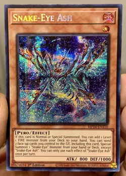 Yugioh Snake Eye Ash MP24-EN110 Prismatic Secret Rare 1st Ed NM/VLP w/Tracking - Image 1