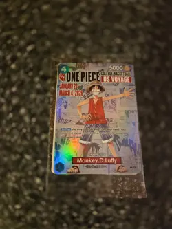 One Piece Promotion Card - Monkey.D.Luffy (055) SEALED College Basketball US NEW - Image 1