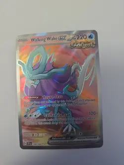Pokemon TCG Walking Wake EX 189/162 SV05 Temporal Forces Holo Card NM Condition - Image 1