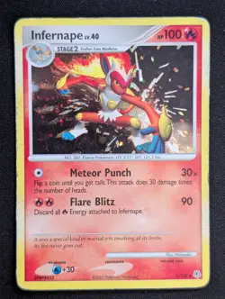 Infernape - 5/130 - Pokemon Diamond & Pearl Holo Card MP - Image 1