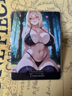 Tsunade Naruto Hentai Anime Doujin Waifu ACG Custom Card - Image 1