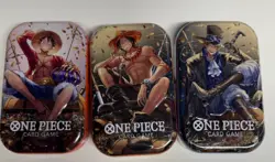 One Piece Card TCG Vol 2 Mini Tin (TS-O2, OP-13) Sealed, Brand New, Set of 3 - Image 1