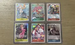 One Piece Tcg Card Lot of 6 Mix Sets (Nami EB03-053, Perona OP12-034, and more) - Image 1