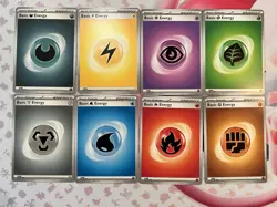 POKEMON - 151 Basic Energy COMPLETE SET Com NON-holo MINT CARDS -Lot of 8 - Image 1