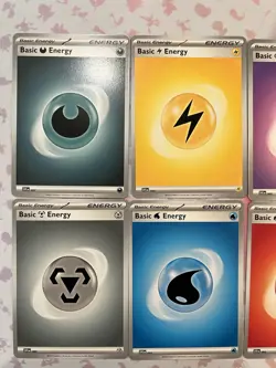 POKEMON - 151 Basic Energy COMPLETE SET Com NON-holo MINT CARDS -Lot of 8 - Image 3