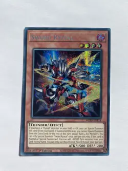 MP25-EN118 Sword Ryzeal Prismatic Secret Rare 1st Edition YuGiOh Card - Image 1
