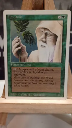 Magic The Gathering Unlimited Ley Druid green card MTG - Image 1