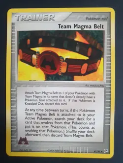 Team Magma Belt 81/95 Trainer - Team Magma vs Team Aqua Set - Pokemon Card - NM - Image 1