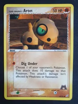 Team Magma's Aron 59/95 - Team Magma vs Team Aqua Set - Pokemon Card - Near Mint - Image 1