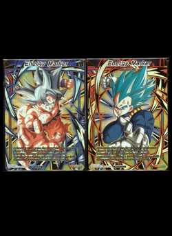Goku M-36 Vegeta M-37 Energy Marker Card Set Dragon Ball Super Championship 2025 - Image 1