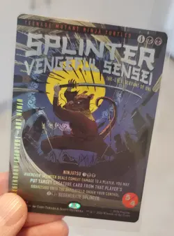 mtg FOIL Splinter, Vengeful Sensei TMNT Secret Lair Last Ronin Ink-Eyes IN HAND - Image 1