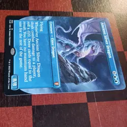 Mtg Ancient Silver Dragon NM/M Borderless Extended Commander Legends Mythic Rare - Image 4