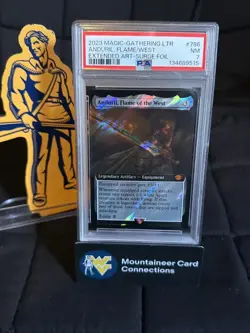 ANDURIL, FLAME OF THE WEST MTG Lord of the Rings Showcase SURGE FOIL #786 PSA 7 - Image 1