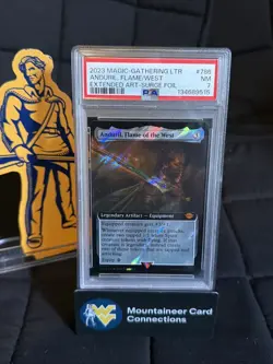 ANDURIL, FLAME OF THE WEST MTG Lord of the Rings Showcase SURGE FOIL #786 PSA 7 - Image 2