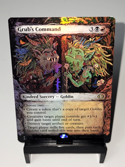 Magic The Gathering - Lorwyn Eclipsed - Grub's Command - Showcase FOIL - Image 1