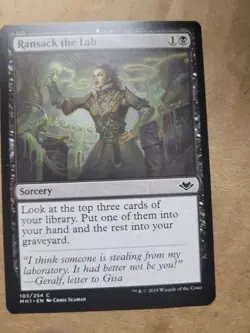 4 x Magic the Gathering MTG Ransack the Lab (103) Modern Horizons LP/NM Playset - Image 1