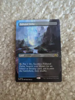 Polluted Delta - 356 Borderless not foil MTG MH3 NM - Image 1