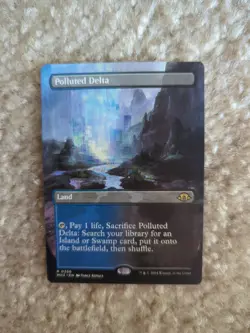 Polluted Delta - 356 Borderless not foil MTG MH3 NM - Image 2