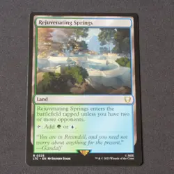 Rejuvenating Springs 325 MTG Commander: The Lord of the Rings (LTC) Rare NM - Image 1