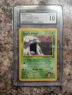 CGC 10 - Koga's Grimer - 78/132 - Gym Challenge - Unlimited - Pokemon Card - Image 1