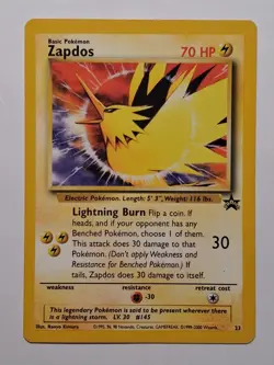 Pokemon TCG Zapdos Wizards Black Star ProMos Technologies 23 Regular Promo - Image 1