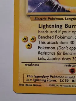 Pokemon TCG Zapdos Wizards Black Star ProMos Technologies 23 Regular Promo - Image 5