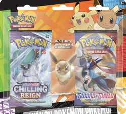 Pokemon TCG Back to School Eevee Eraser 2-Pack Blister Evolving Skies - Image 1