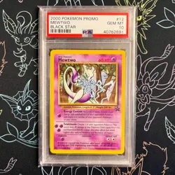 PSA 10 - Pokemon 2000 Mewtwo Black Star Promo 12 (POP 274) - Image 1