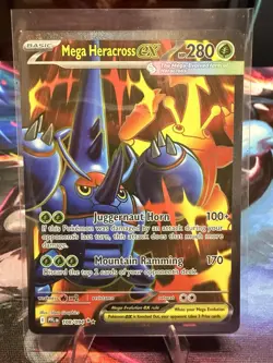 Pokemon Mega Heracross EX 280HP Me02 Phantasmal Flames 108/094 Ultra Rare Holo - Image 1