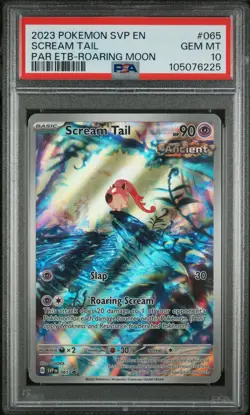 Pokemon Scream Tail PSA 10 Gem Mint 065 Paradox Rift ETB Roaring Moon 2023 SVP - Image 1