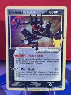 Pokemon TCG Greninja Gold Star SWSH144 - Celebrations Black Star Promo - Image 1