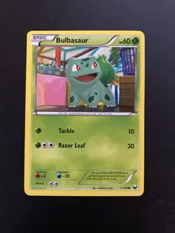 Pokemon TCG Bulbasaur - 1/108 - 2012 - Lightly Played - BW Dark Explorers - Image 1