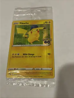 Pikachu 028/078 Pokemon GO Holo SEALED PROMO Card - Image 1