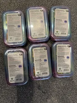 6 x Pokemon Prismatic Evolutions Mini Tins 12 Booster Packs New Sealed Fast 📦 - Image 2
