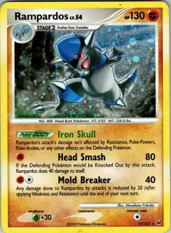 Rampardos 13/127 Platinum Pokemon TCG LP - Image 1