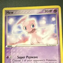 Pokemon Mew 111/110 EX Holon Phantoms Secret Rare Regular Basic 50HP 2006 - Image 5