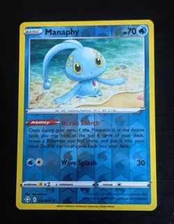 Pokemon TCG - Manaphy - 024/072 - Reverse Holo Rare - Shining Fates - NM - Image 1